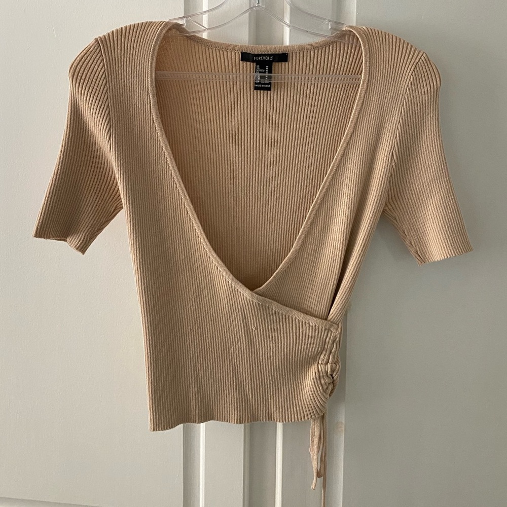 Cropped sweater top